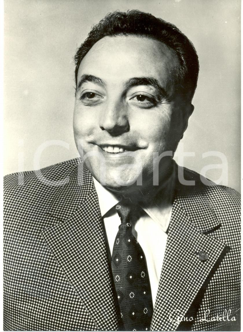 Cartolina originale da collezione 1955 ca MUSICA Gino LATILLA Ritratto fotografico Cartolina FG NV 1