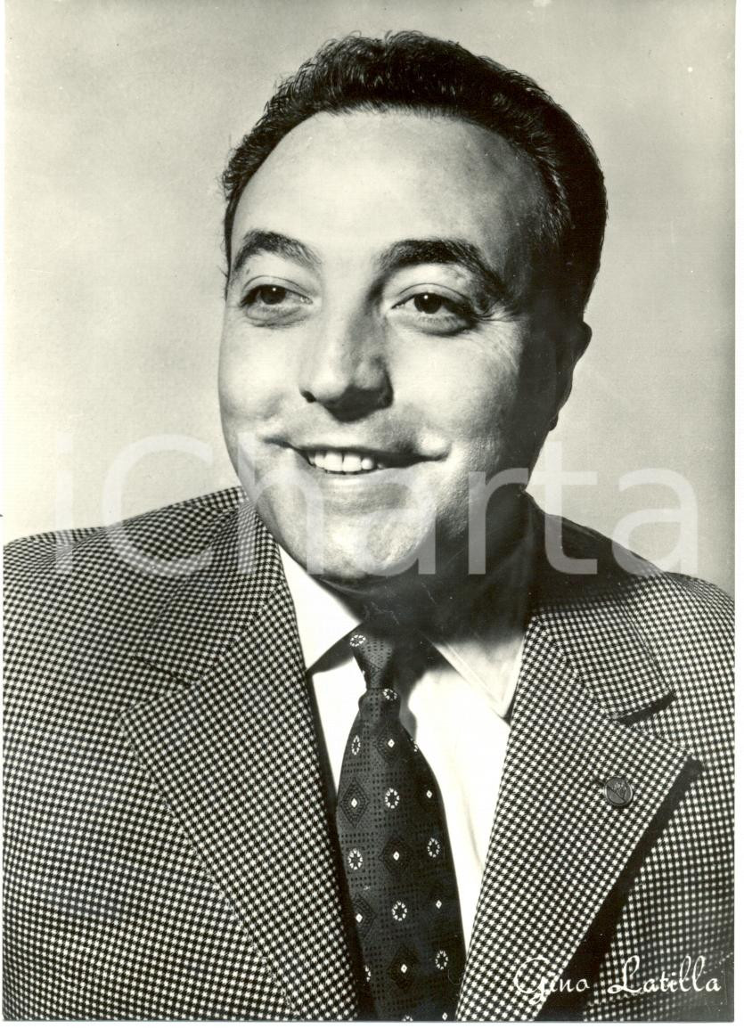 Cartolina originale da collezione 1955 ca MUSICA Gino LATILLA Ritratto fotografico Cartolina FG NV 1