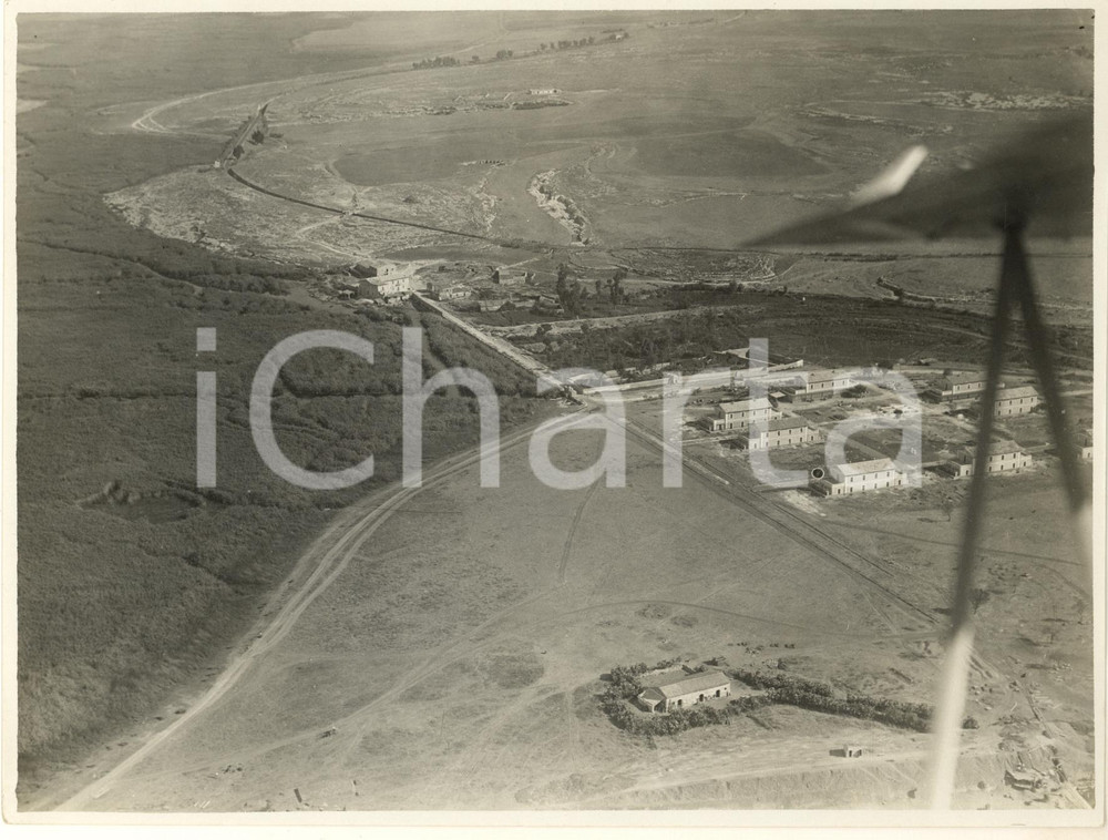 1930 ca FASCISMO BONIFICHE - SICILIA - Lago di LENTINI *Foto 22x17 cm  Fotografia originale d'epoca, con didascalia dattiloscritta al verso. GOOD/buono  Formato: 22x17 cm originale e autentica 1