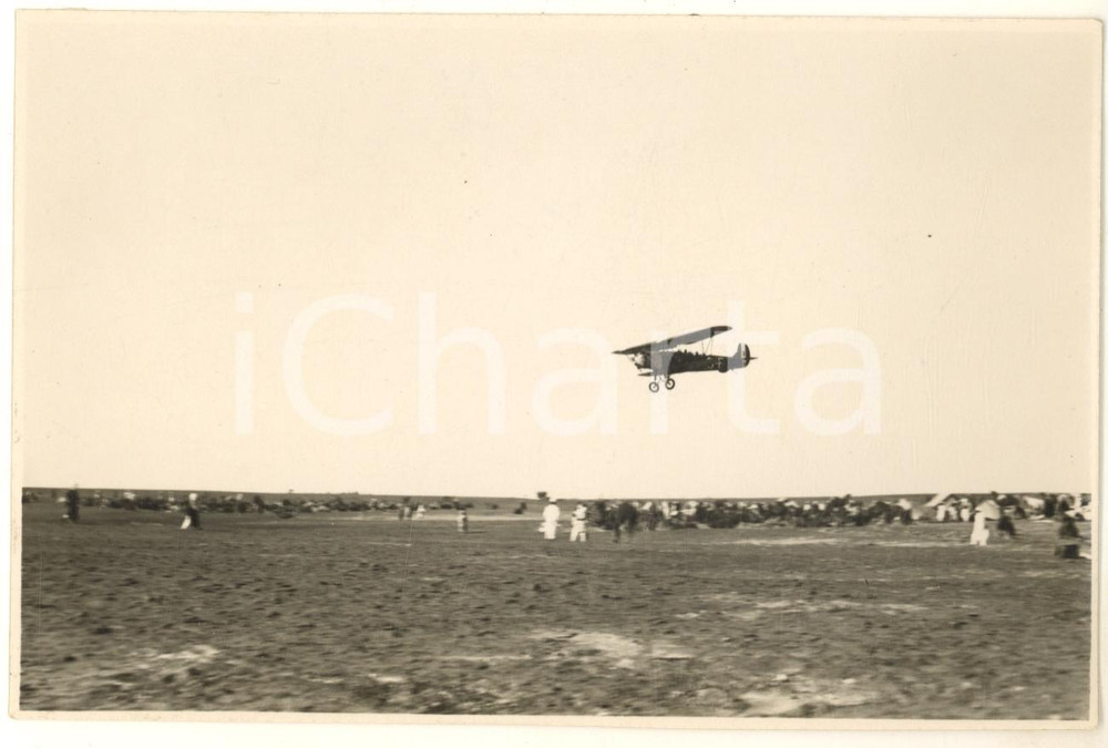 1929 BRAK (LIBIA ITALIANA) Arrivo del governatore Pietro BADOGLIO *Foto  Fotografia originale d'epoca, con timbro datario e didascalia manoscritta al verso. GOOD/buono  Formato: 16x11 cm originale e autentica 1