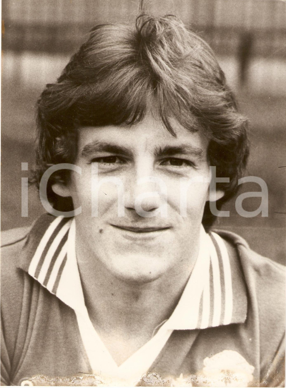 Fotografia d epoca originale 1980 ca MANCHESTER UNITED Calcio Steve COPPELL Ritratto Fotografia 1