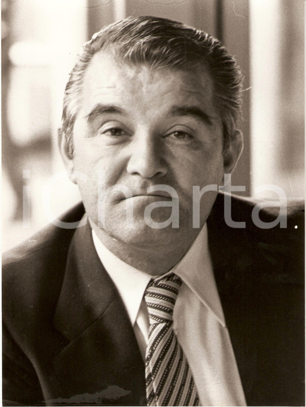 Fotografia d epoca originale 1980 circa JUGOSLAVIA Calcio NAZIONALE Miljan MILJANIC Allenatore Fotografia 1