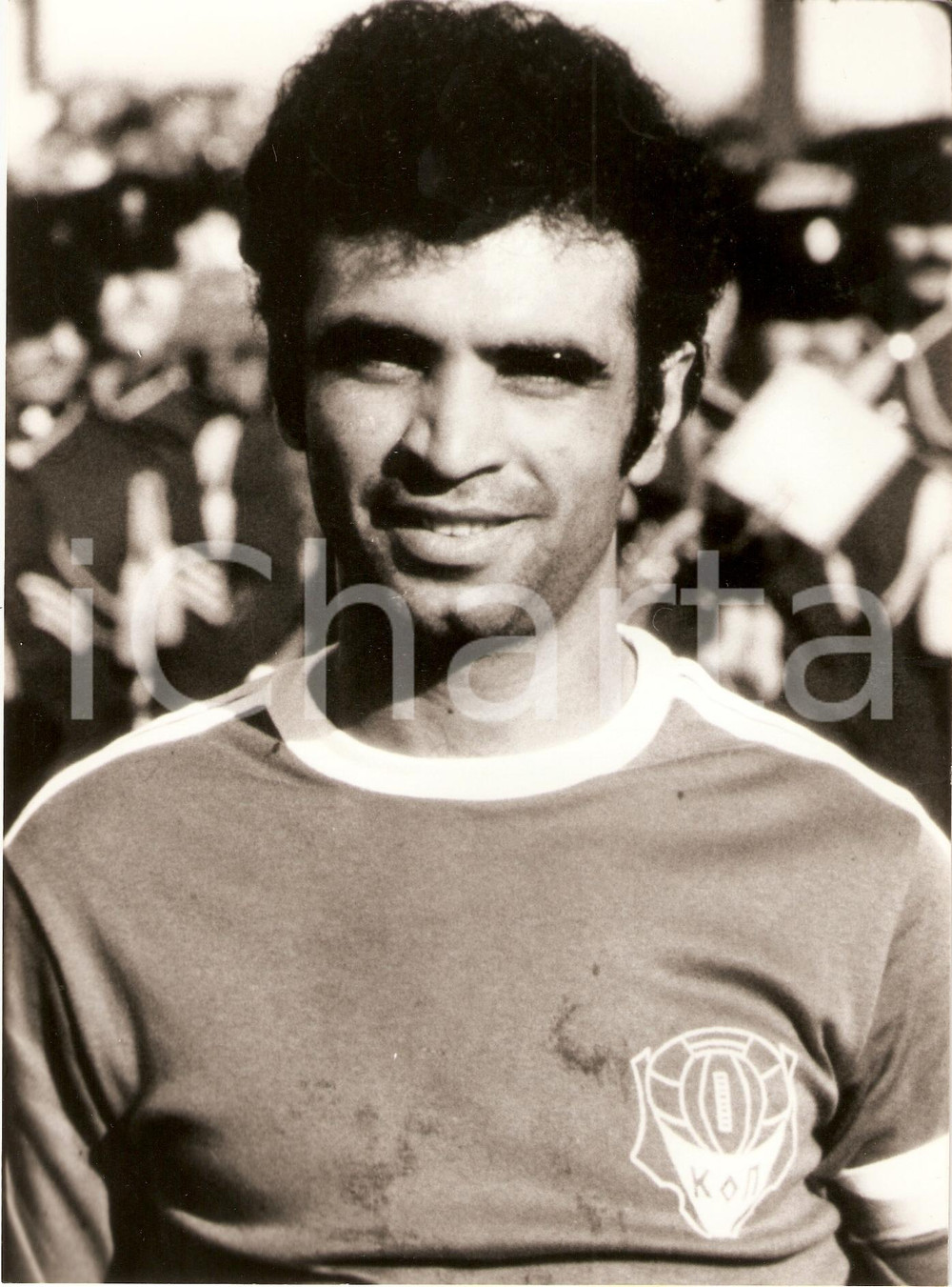 Fotografia d epoca originale 198O ca CALCIO Alexandros KANARI Calciatore CIPRO Ritratto Fotografia 1