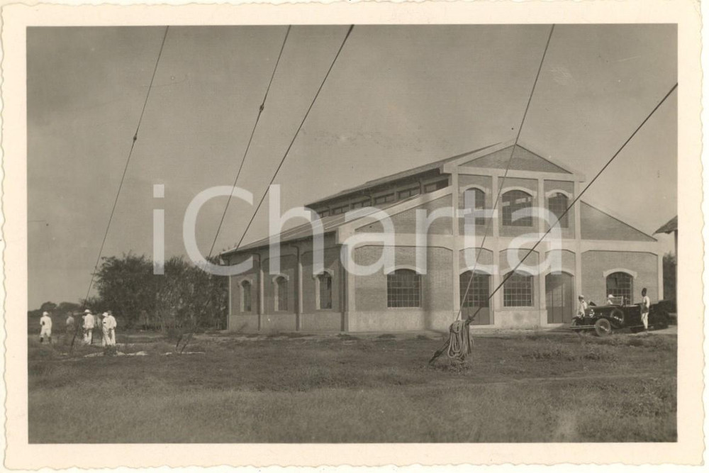 1925 ca ARCHITETTURA SOMALIA ITALIANA - AFGOI - Nuovo edificio della Radio *Foto  Fotografia originale d'epoca, con didascalia al verso. GOOD/buono  Formato: 15x10 cm originale e autentica 1