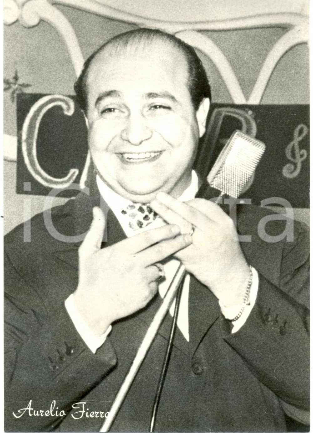 Cartolina originale da collezione 1961 Aurelio Fierro  Festival di Sanremo Cantante 1