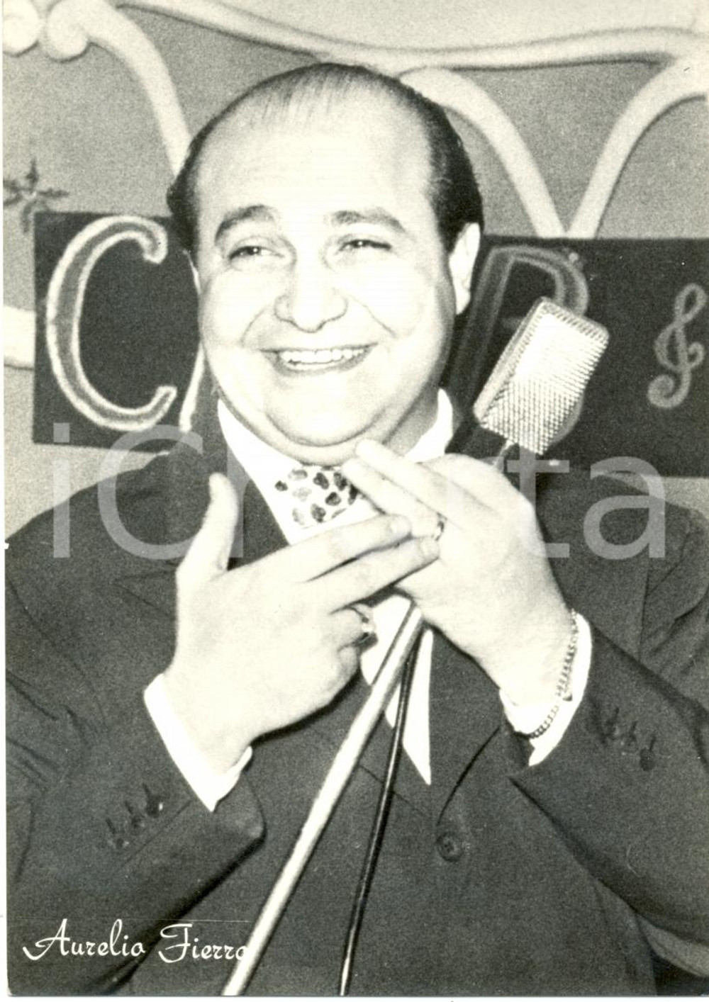 Cartolina originale da collezione 1961 Aurelio Fierro - Festival di Sanremo *Cantante 1