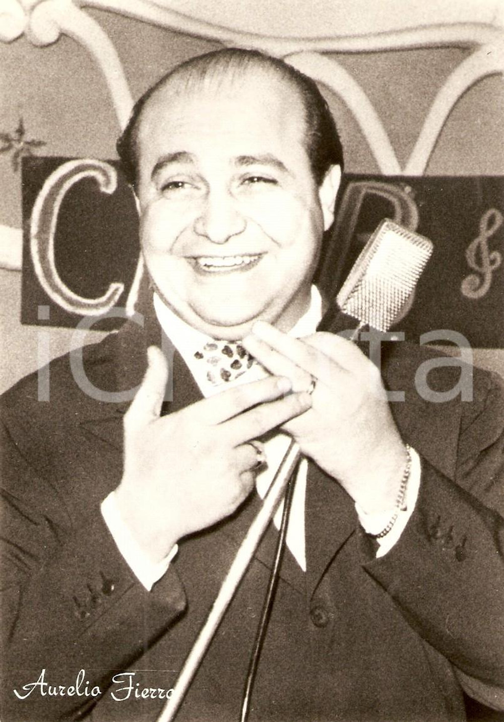 Cartolina originale da collezione 1961 Aurelio Fierro - Festival di Sanremo *Cantante 1