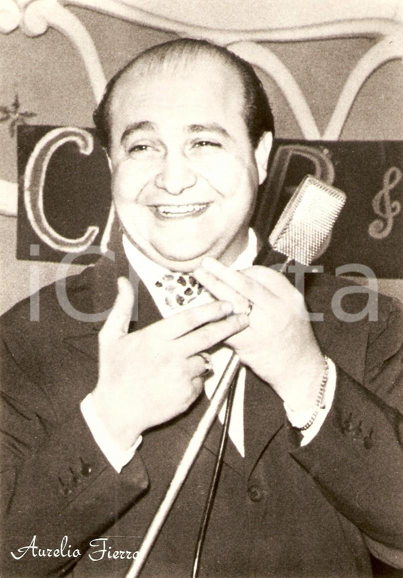 Cartolina originale da collezione 1961 Aurelio Fierro  Festival di Sanremo Cantante 1