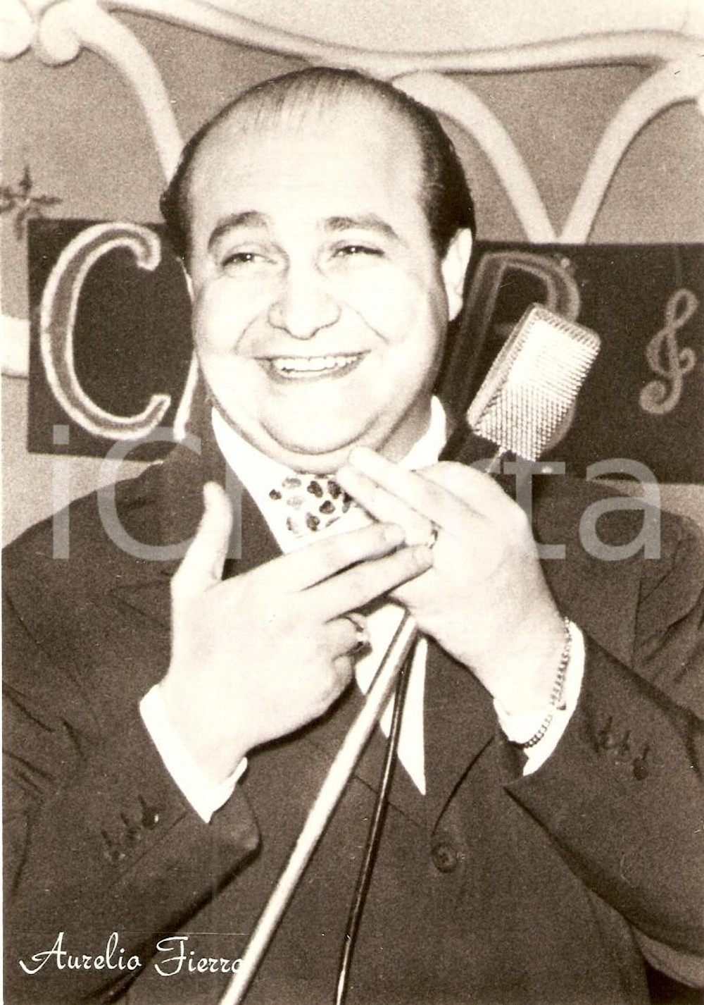 Cartolina originale da collezione 1961 Aurelio Fierro - Festival di Sanremo *Cantante 1