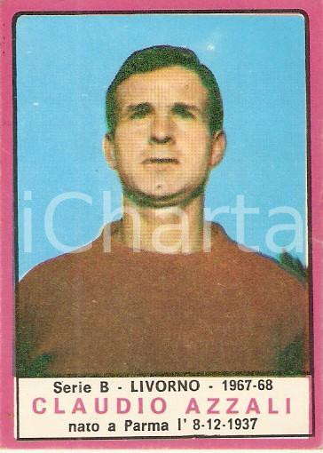 Oggetto da collezione cartaceo PANINI - CALCIATORI 1967 - 1968 Figurina Claudio AZZALI Serie B LIVORNO 1
