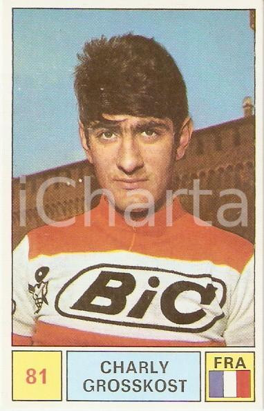 Oggetto da collezione cartaceo PANINI  SPRINT 1971 Figurina Charly GROSSKOST n. 81 Ciclismo Sponsor BIC 1