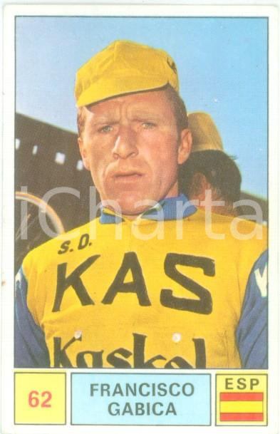 Oggetto da collezione cartaceo PANINI  SPRINT 1971 Figurina Francisco GABICA n. 62 Ciclismo Sponsor KAS 1