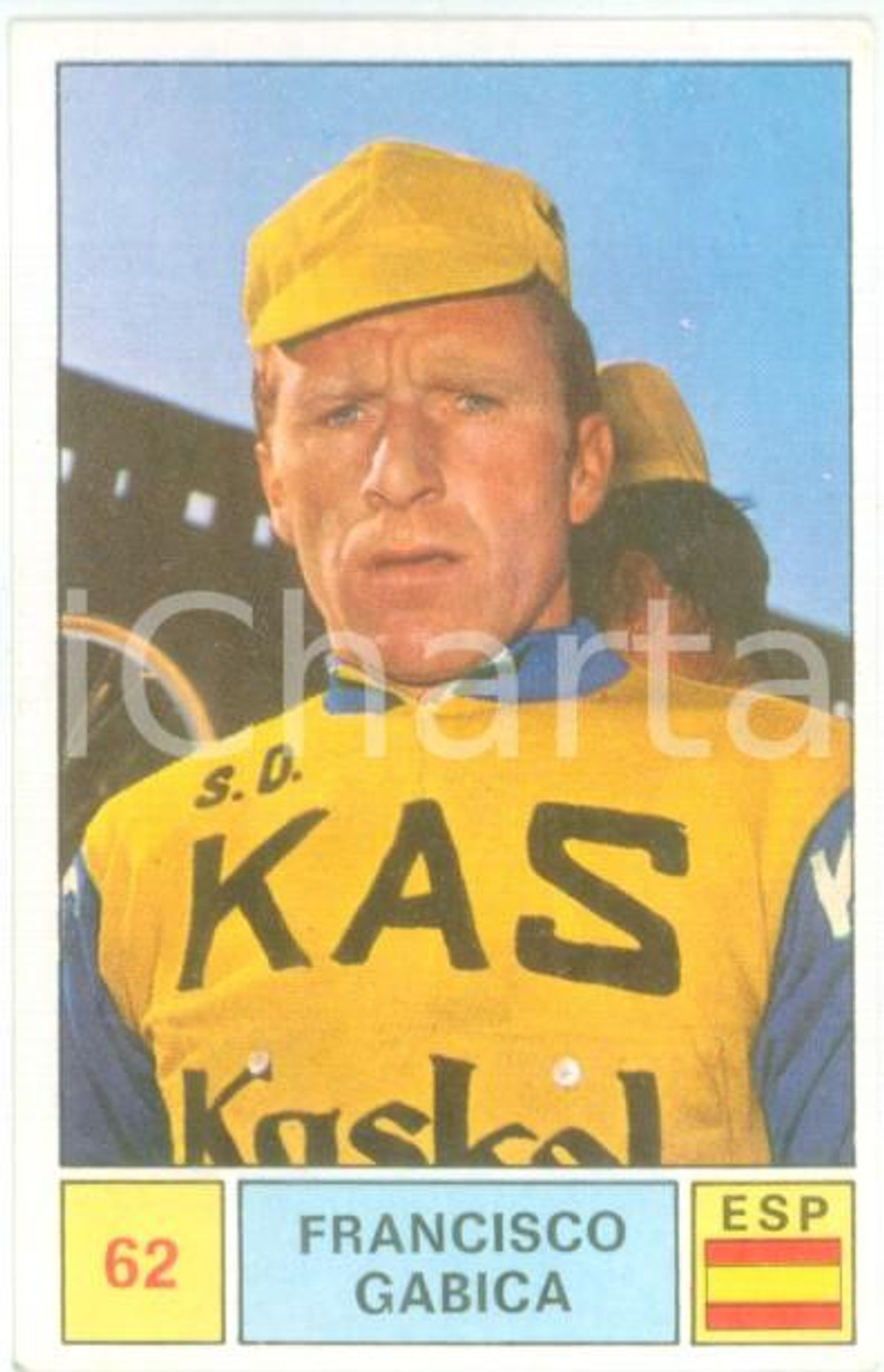 Oggetto da collezione cartaceo PANINI - SPRINT 1971 Figurina Francisco GABICA n. 62 Ciclismo Sponsor KAS 1