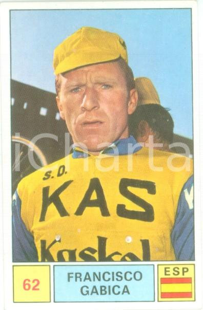 Oggetto da collezione cartaceo PANINI  SPRINT 1971 Figurina Francisco GABICA n. 62 Ciclismo Sponsor KAS 1