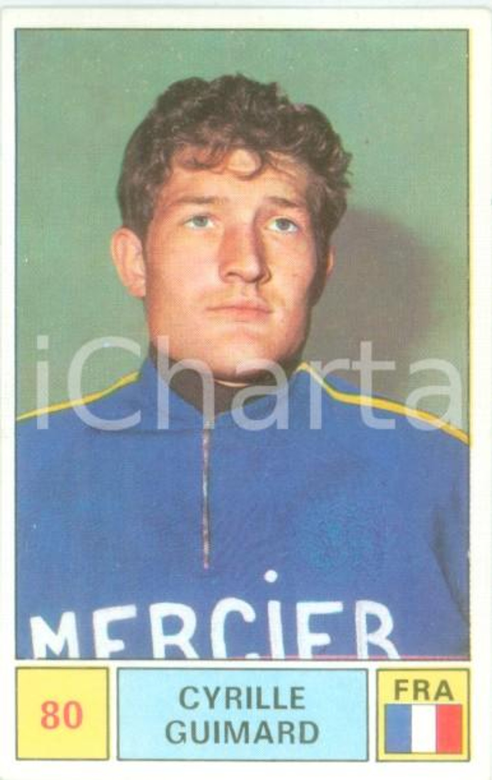 Oggetto da collezione cartaceo PANINI - SPRINT 1971 Figurina valida Cyrille GUIMARD n. 80 Ciclismo MERCIER 1