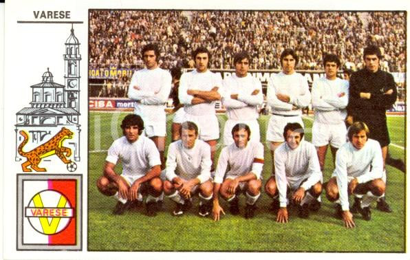 Oggetto da collezione cartaceo PANINI - CALCIATORI stagione 1971 - 1972 Figurina VARESE Formazione titolare 1