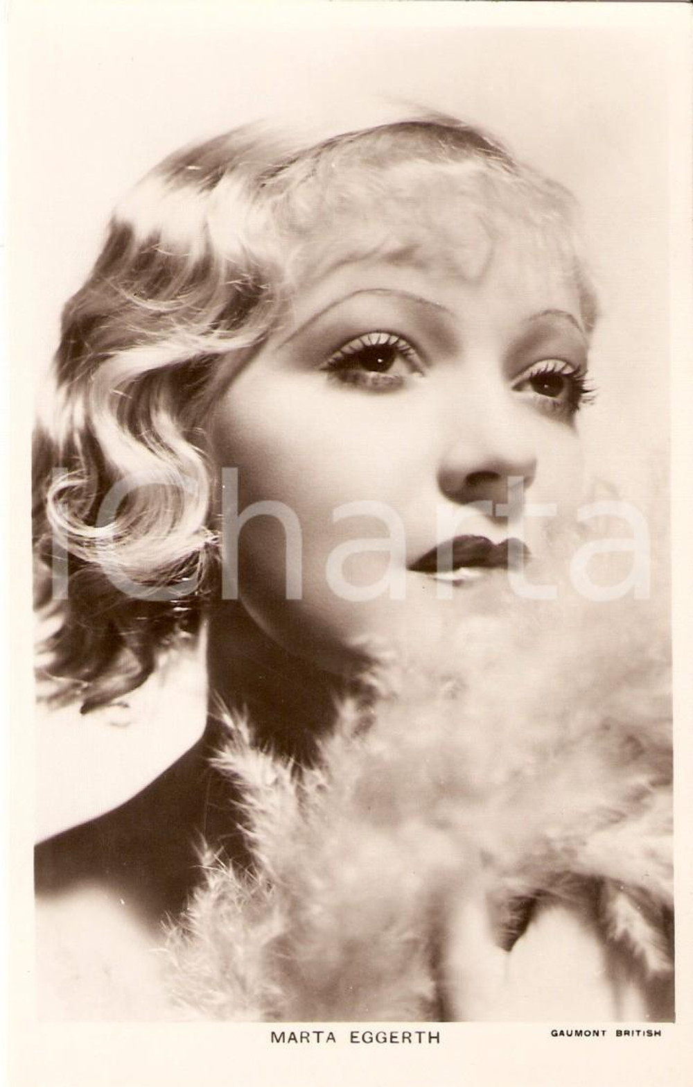 Cartolina originale da collezione 1930 ca CINEMA Actress Marta EGGERTH Portrait ^Cartolina FP NV 1