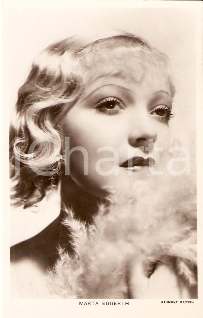 Cartolina originale da collezione 1930 ca CINEMA Actress Marta EGGERTH Portrait Cartolina FP NV 1