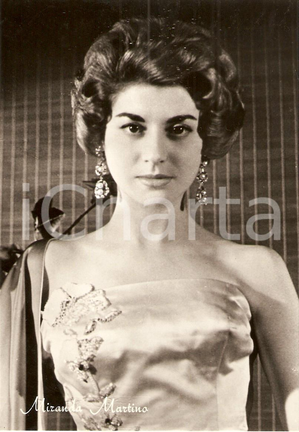 Cartolina originale da collezione 1960 circa MIRANDA MARTINO Fotografia seriale FG NV 1
