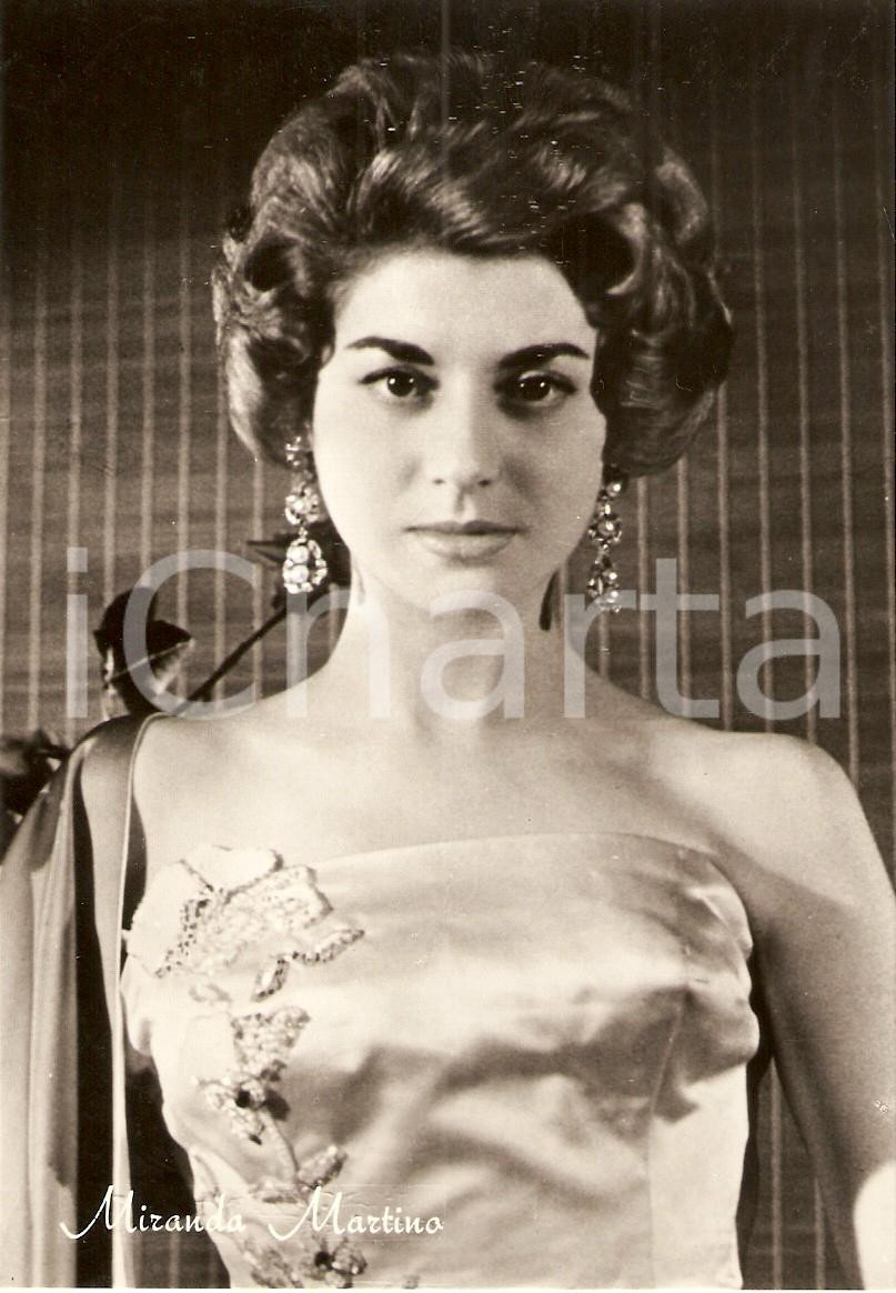 Cartolina originale da collezione 1960 circa MIRANDA MARTINO Fotografia seriale FG NV 1
