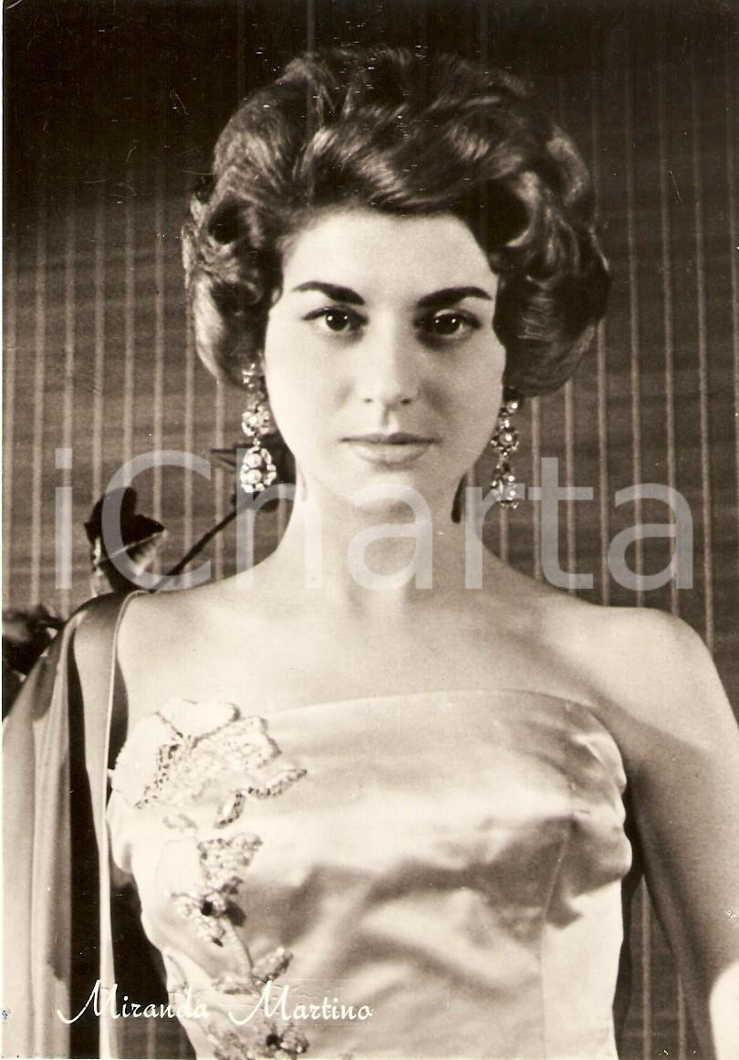 Cartolina originale da collezione 1960 circa MIRANDA MARTINO Fotografia seriale FG NV 1