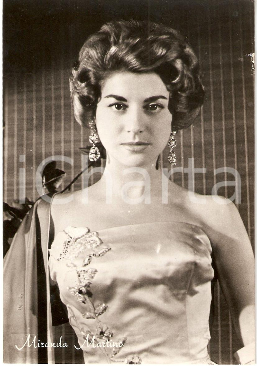 Cartolina originale da collezione 1960 circa MIRANDA MARTINO Fotografia seriale FG NV 1