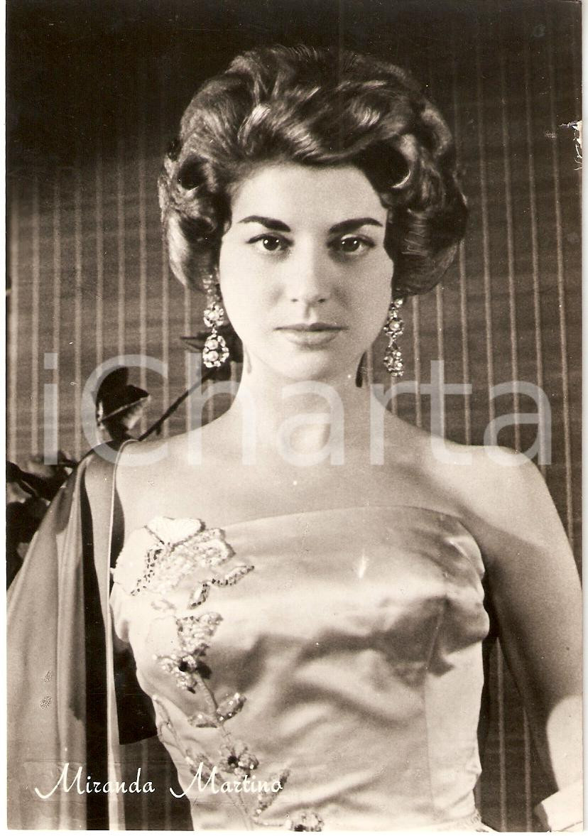 Cartolina originale da collezione 1960 circa MIRANDA MARTINO Fotografia seriale FG NV 1