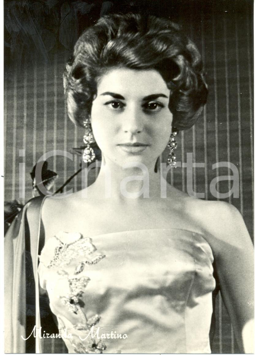 Cartolina originale da collezione 1960 circa MIRANDA MARTINO Fotografia seriale FG NV 1