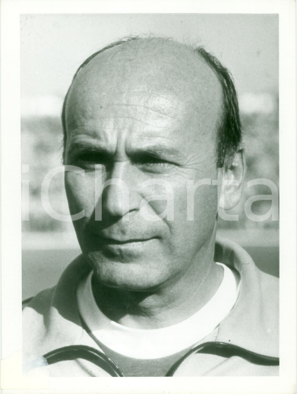 Fotografia d epoca originale 1980 ca CALCIO Nazionale CAMERUN Ritratto Allenatore Branco ZUTIC Fotografia 1