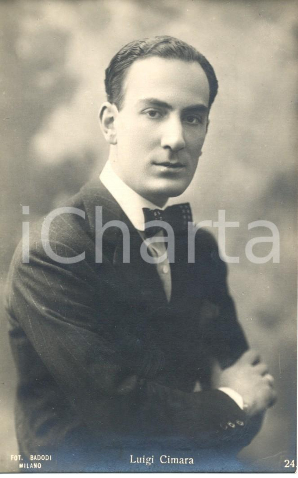 Cartolina originale da collezione 1930 ca CINEMA Luigi CIMARA Ritratto fotografico attore *Cartolina FP NV 1