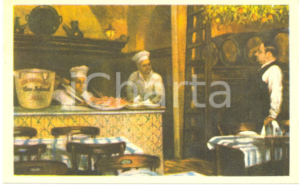 Cartolina originale da collezione 1970 ca BARCELONA Restaurante LOS CARACOLES Cartolina pubblicitaria 2 1