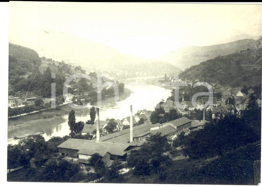 Fotografia d epoca originale 1960 ca HEIDELBERG D Veduta della zona industriale Fotografia GARTNER 1