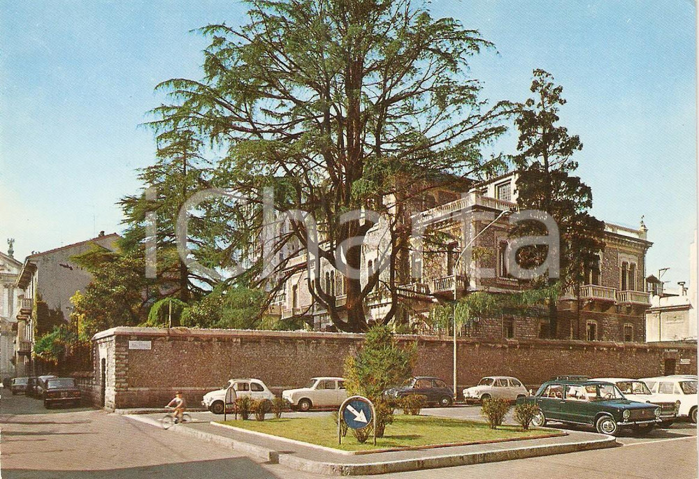 Cartolina originale da collezione 1965 ca BUSTO ARSIZIO (VA) Villa OTTOLINI TOVAGLIERI e via Parona *Cartolina 1 1
