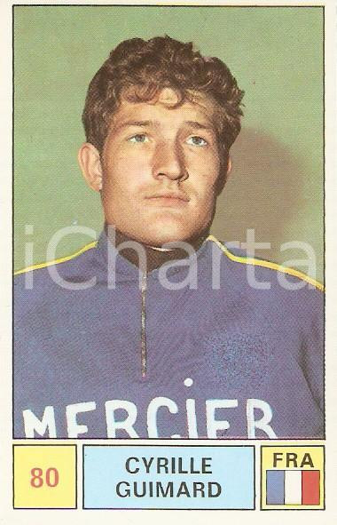 Oggetto da collezione cartaceo PANINI  SPRINT 1971 Figurina Cyrille GUIMARD n. 80 Ciclismo MERCIER 1