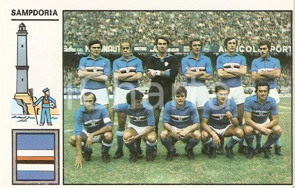 Oggetto da collezione cartaceo PANINI  CALCIATORI 1971  1972 Figurina SAMPDORIA Formazione 1