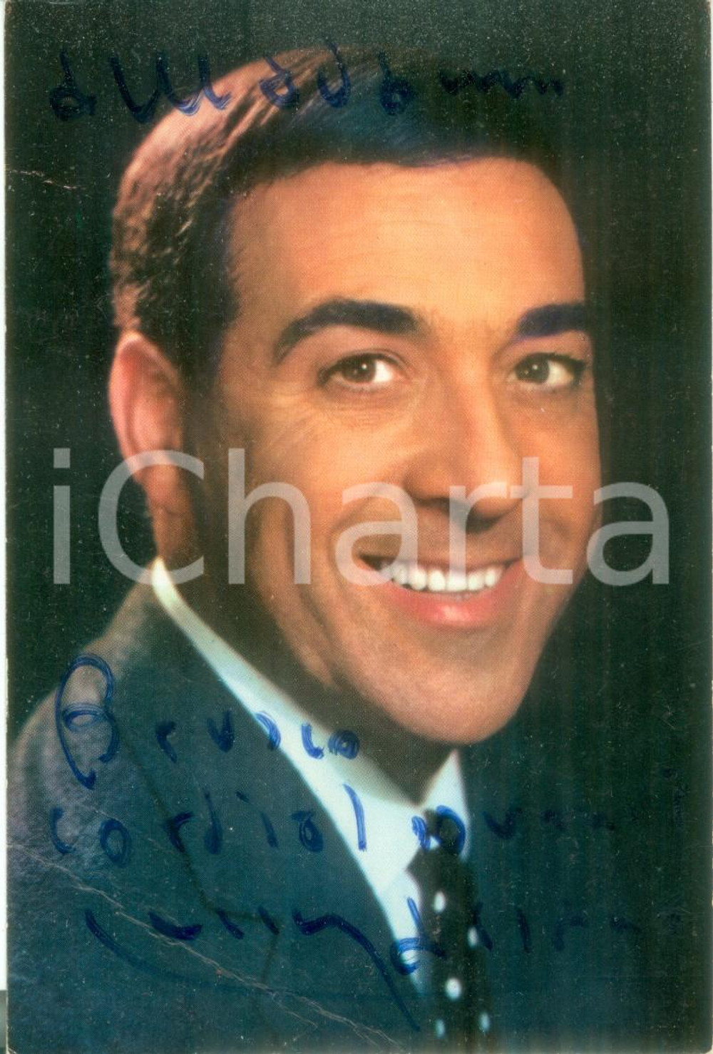 Autografo originale 1963 MUSICA Tenore Luis MARIANO Fotografia seriale con AUTOGRAFO 1
