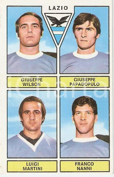 Oggetto da collezione cartaceo PANINI  CALCIATORI 1971 1972 Figurina LAZIO Wilson Papadopulo Martini Nanni 1