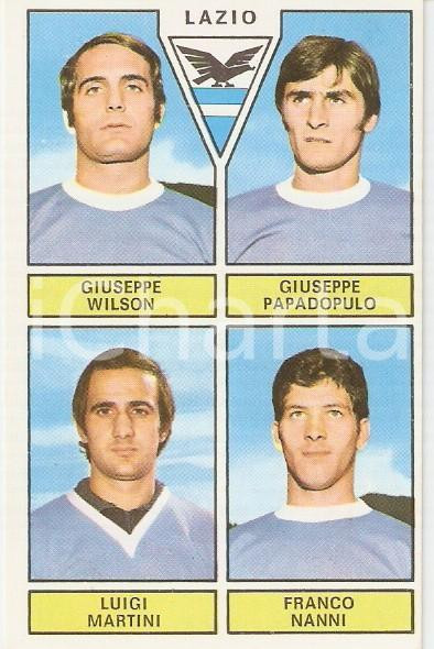 Oggetto da collezione cartaceo PANINI  CALCIATORI 1971 1972 Figurina LAZIO Wilson Papadopulo Martini Nanni 1