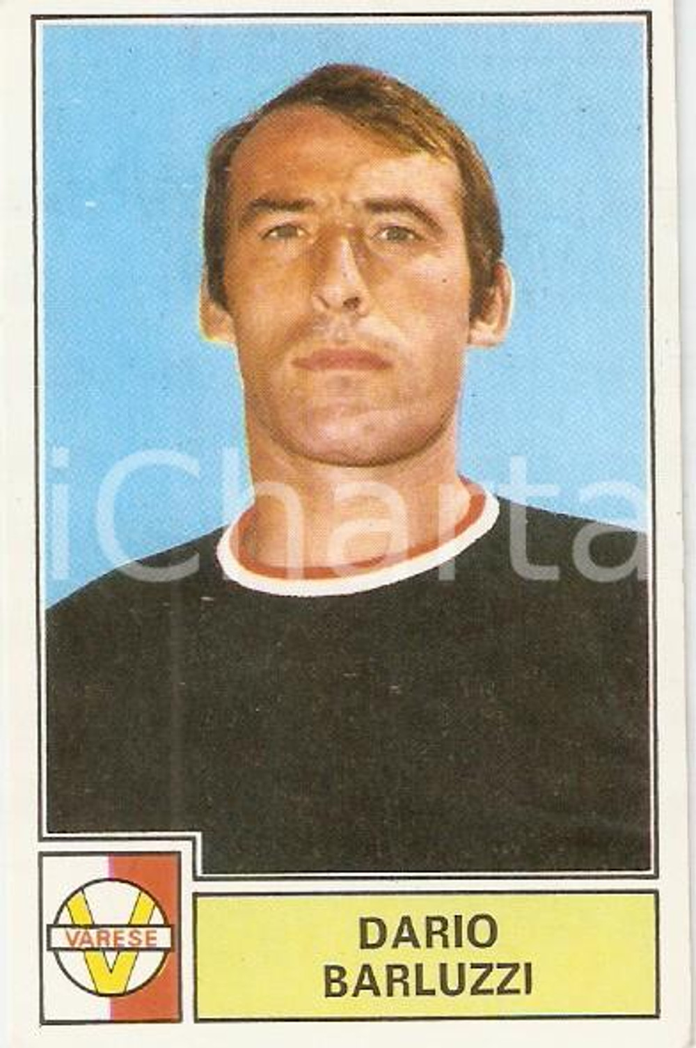 Oggetto da collezione cartaceo PANINI  CALCIATORI 1971  1972 Figurina Dario BARLUZZI Serie A VARESE 1