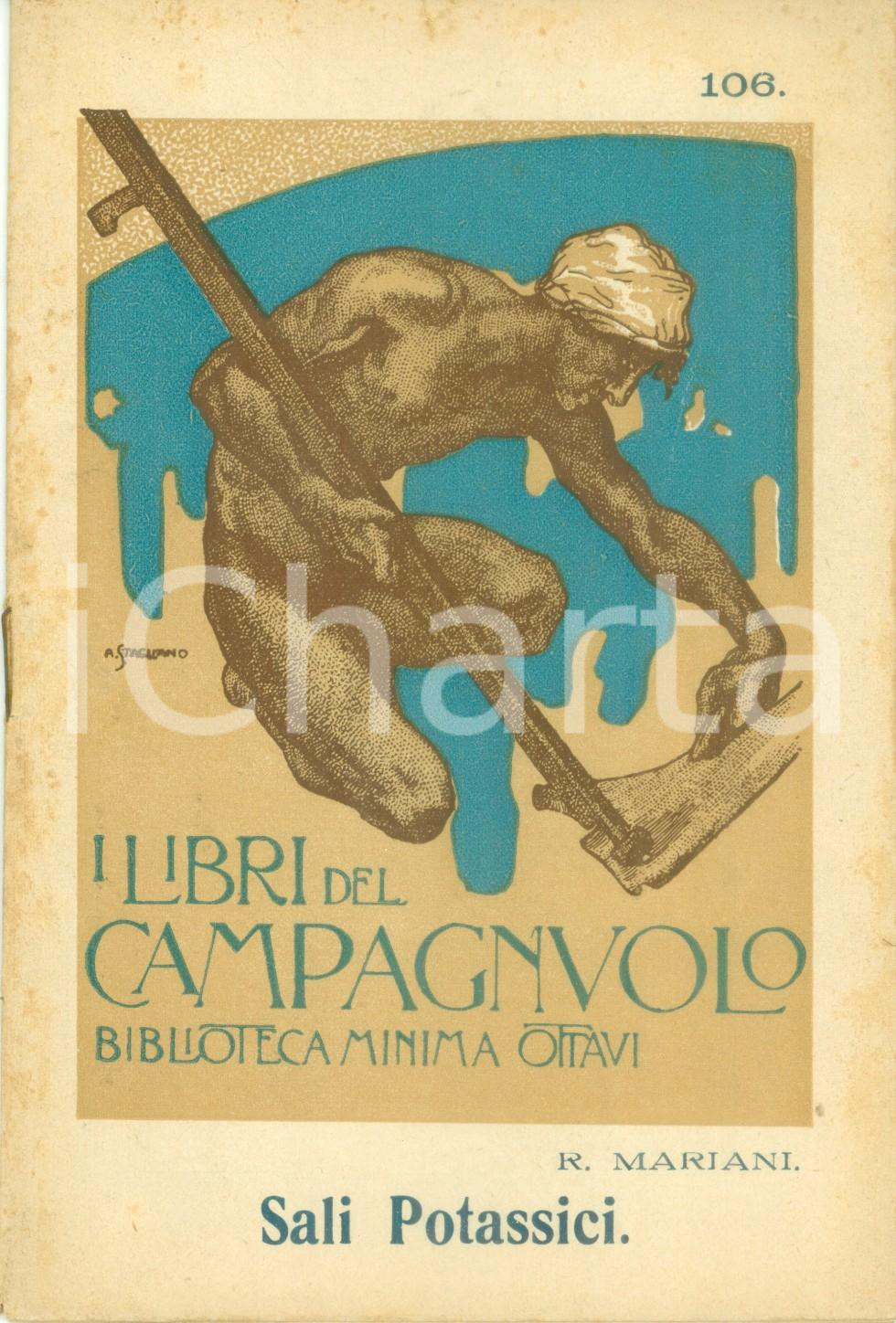 Libro, pubblicazione d epoca 1924 CASALE MONFERRATO Libri del CAMPAGNUOLO Sali potassici Edizione OTTAVI 1