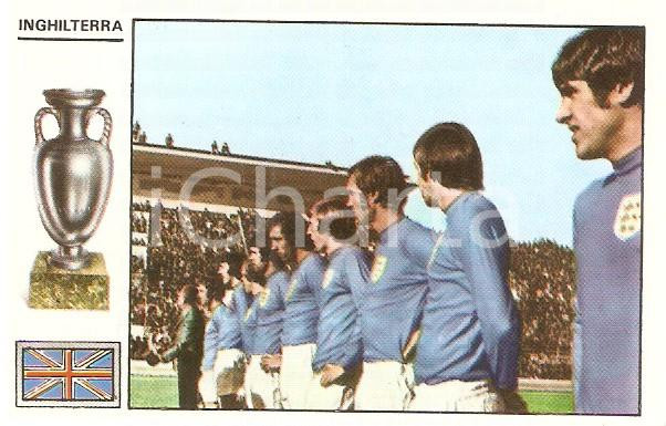 Oggetto da collezione cartaceo PANINI  CALCIATORI 1971  1972 Figurina EUROPEI Formazione INGHILTERRA 1 1
