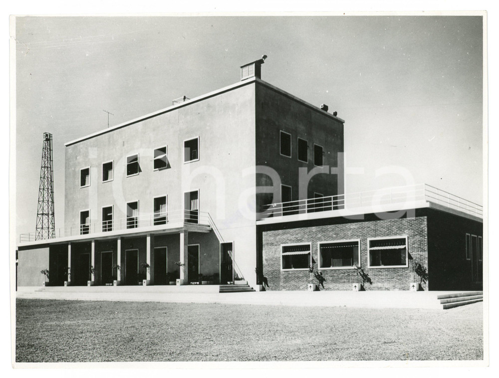 Fotografia d epoca originale 1937 SIRACUSA Veduta dell aerostazione  Foto 23x17 cm 1