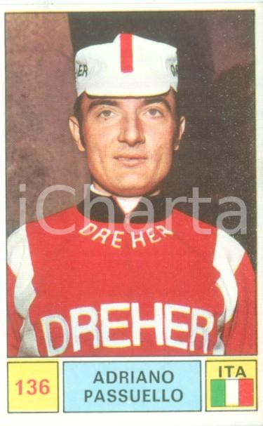 Oggetto da collezione cartaceo PANINI  SPRINT 1971 Figurina Adriano PASSUELLO n.136 Ciclismo Sponsor DREHER 3 1