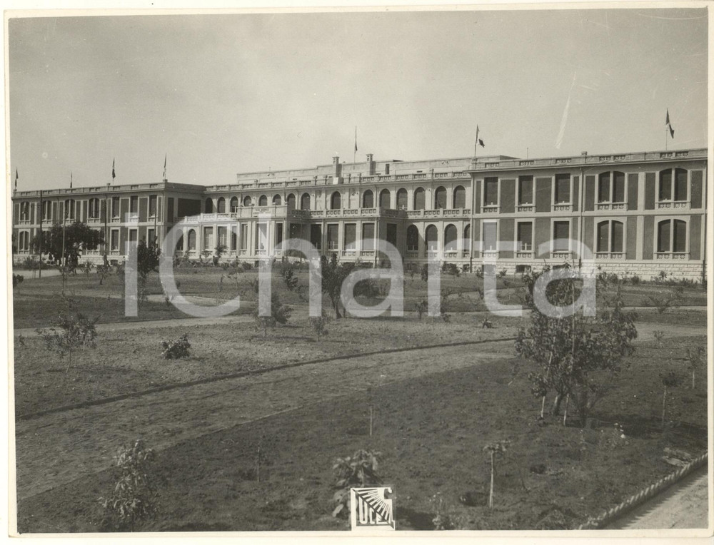 1931 ARCHITETTURA CALTAGIRONE (CT) Il nuovo Ospedale Convalescenziario *Foto Fotografia originale d'epoca, con didascalia manoscritta al verso. FAIR/discreto piegatura al lato superiore; difetti di stampa Formato: 24x18 cm originale e autentica 1