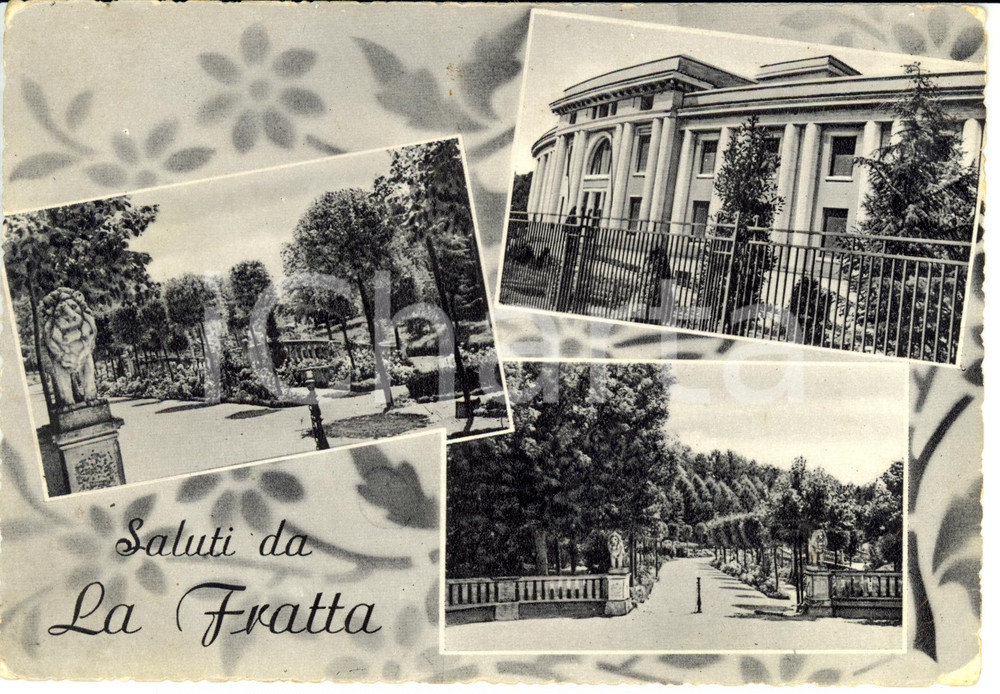 Cartolina originale da collezione 1956 BERTINORO Frazione FRATTA TERME Vedutine stabilimento TERMALE FG VG 1