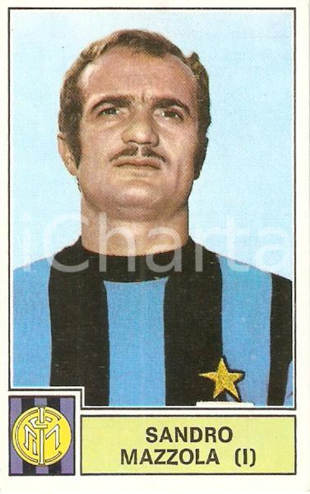 Oggetto da collezione cartaceo PANINI CALCIATORI 1971  1972 Figurina Sandro MAZZOLA Serie A INTER 1 1