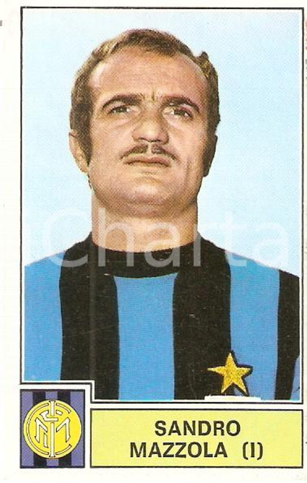 Oggetto da collezione cartaceo PANINI CALCIATORI 1971  1972 Figurina Sandro MAZZOLA Serie A INTER 2 1