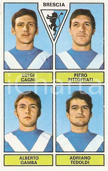 Oggetto da collezione cartaceo PANINI CALCIATORI 1971  1972 Figurina BRESCIA Cagni Pittofrati Gamba Tedoldi 1 1