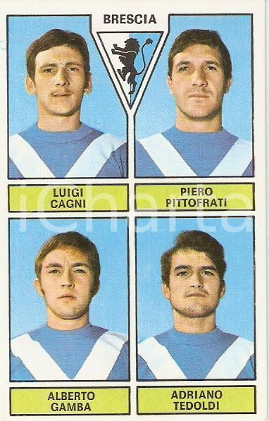 Oggetto da collezione cartaceo PANINI CALCIATORI 1971  1972 Figurina BRESCIA Cagni Pittofrati Gamba Tedoldi 3 1