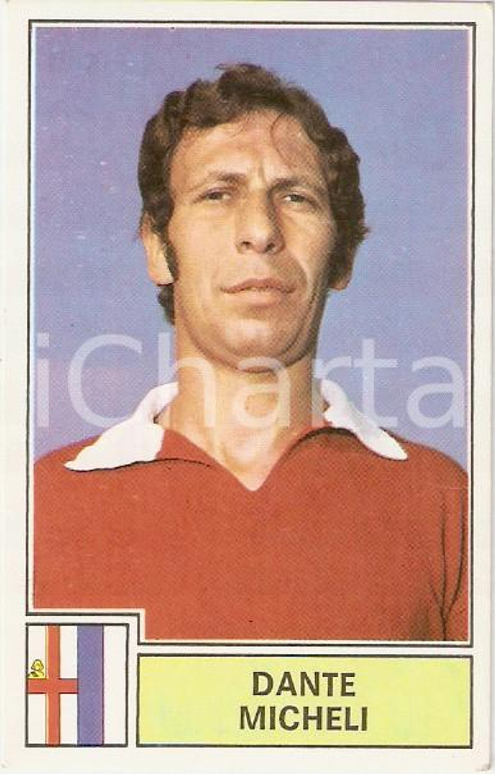 Oggetto da collezione cartaceo PANINI  CALCIATORI 1971  1972 Figurina Dante MICHELI Serie A MANTOVA 3 1